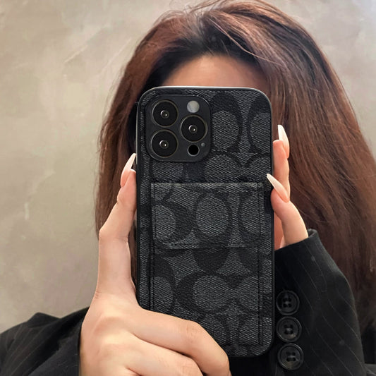 Classic iPhone Case With Wallet Black