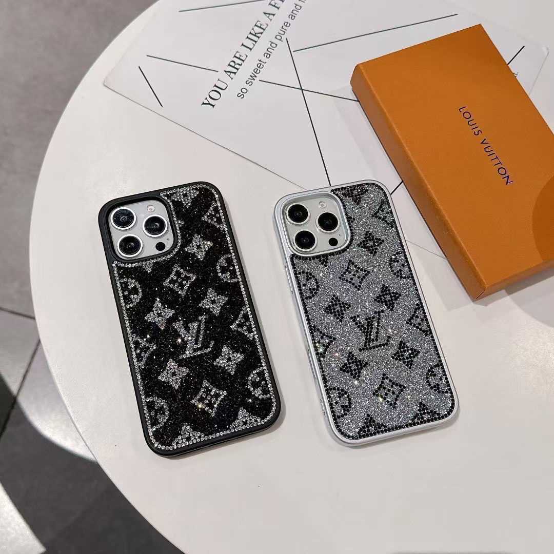 Luxury Glitter Holographic Y - S - L-Inspired iPhone Case – Diamond Shine Edition