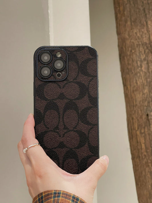 Klassische iPhone Hülle Braun -QB240402