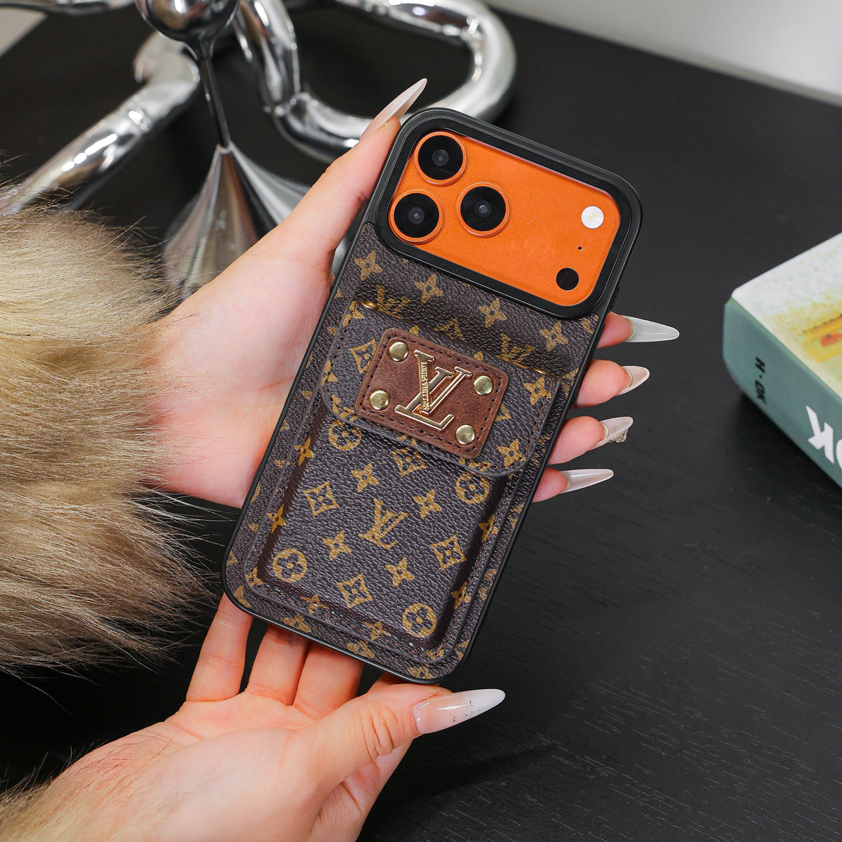 Custodia per telefono con portatessere New Classic Luxury 10