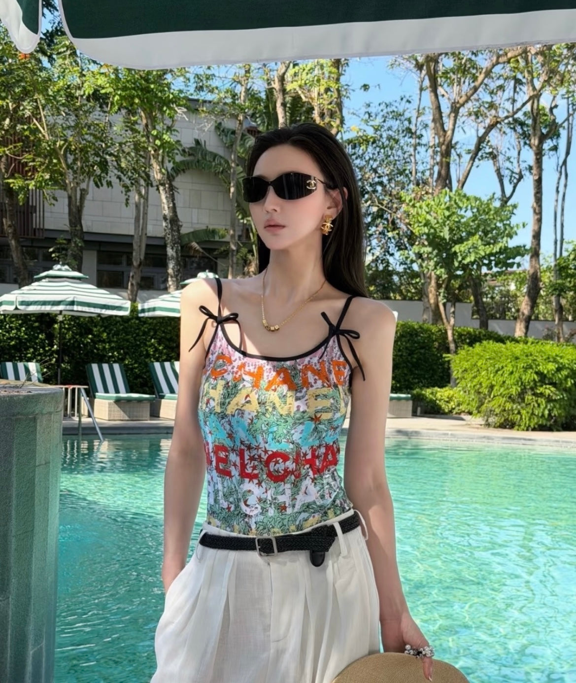 CL Luxury Minimalist frameless design sunglasses