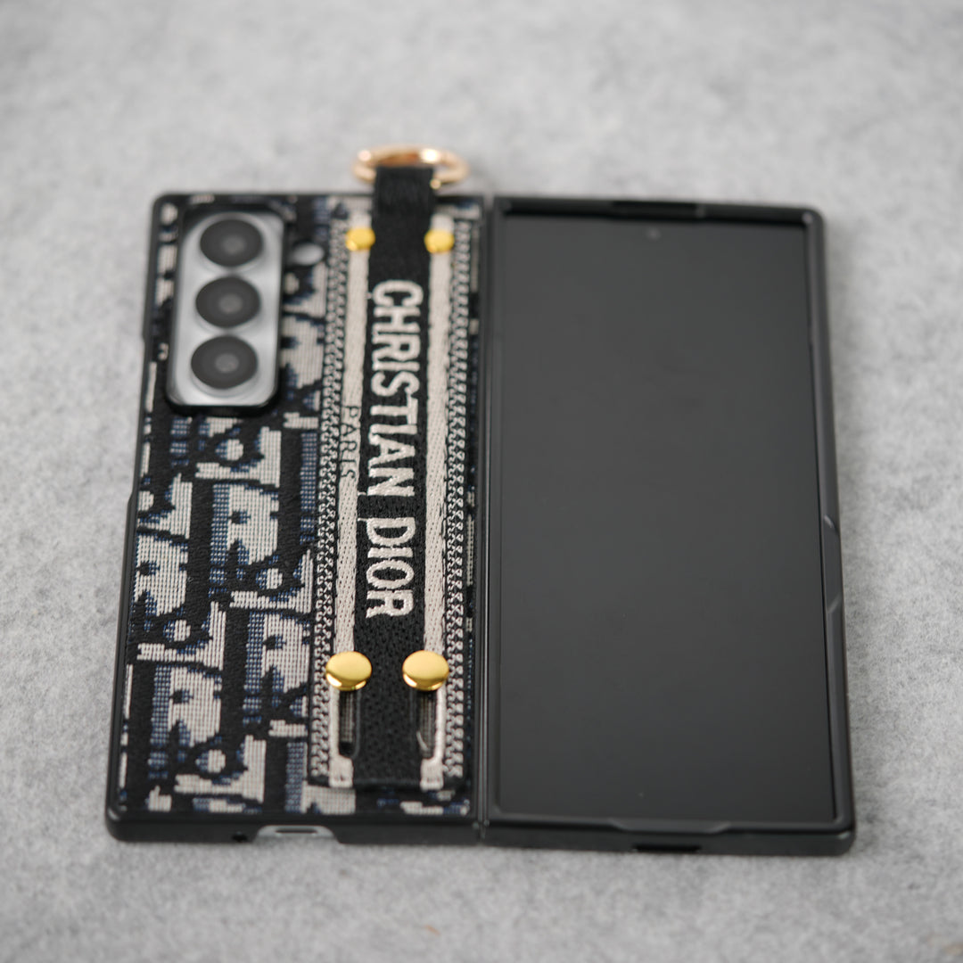 Luxusmarke C Dior Gürtel Stickerei Hülle für Samsung Z Fold
