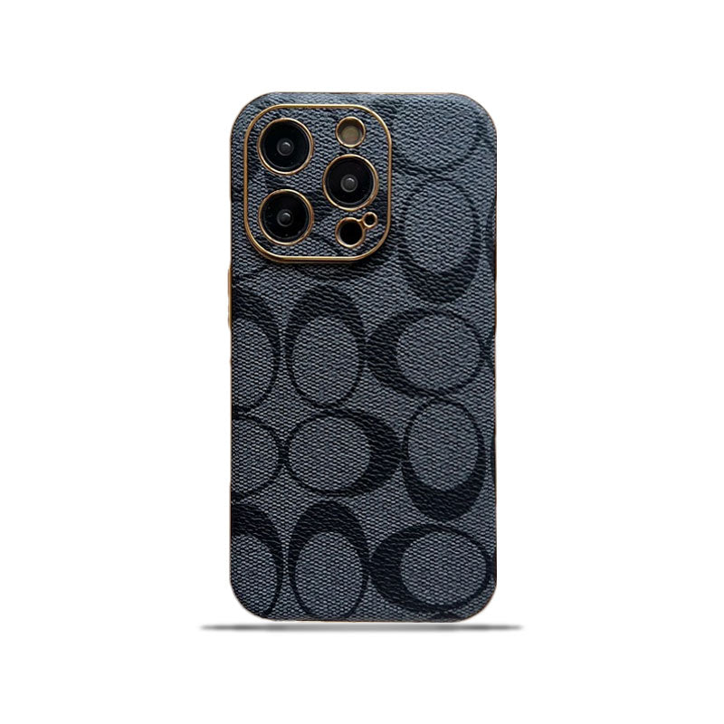 Classic iPhone Case Leather Black  （C）