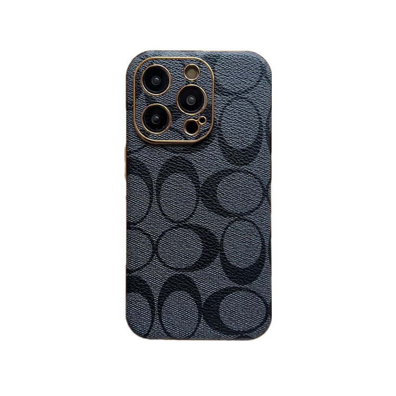 Classic iPhone Case Leather Black  （C）