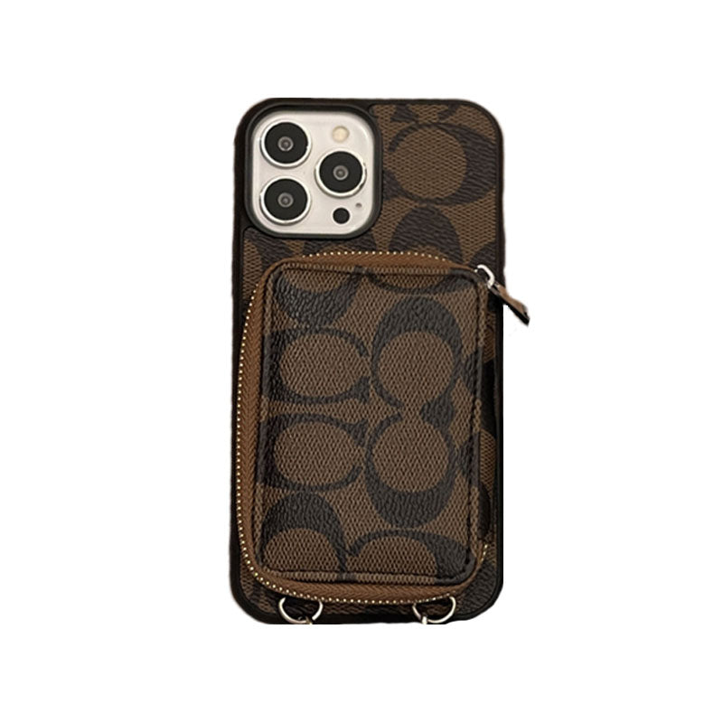Classic iPhone Case With Wallet Coffee