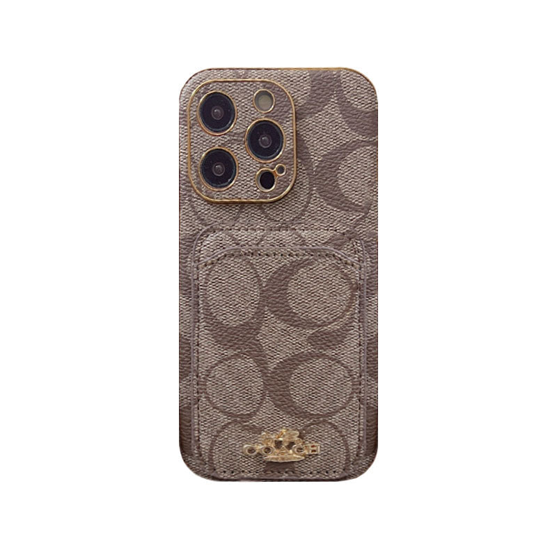 Klassische iPhone-Hülle mit Kartenfach Schwarz