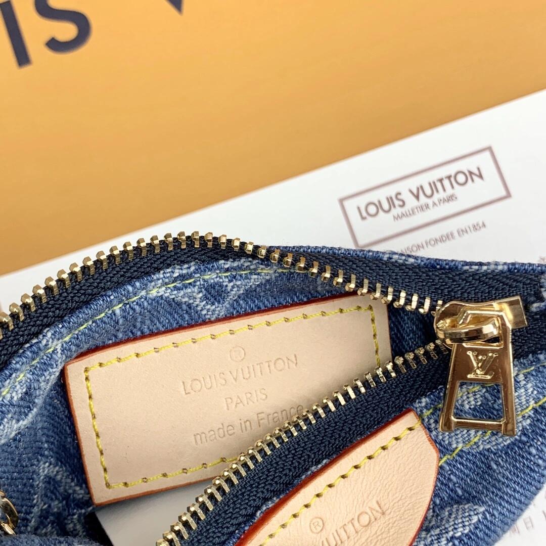 Portamonete di lusso con monogramma – Portafoglio portachiavi elegante e compatto