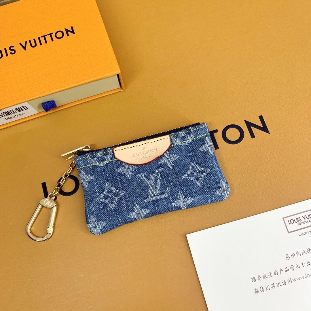 Portamonete di lusso con monogramma – Portafoglio portachiavi elegante e compatto
