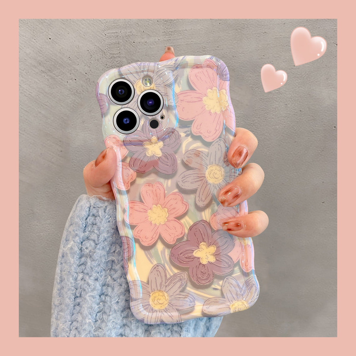 French Vintage Oil Painting Flowers iPhone Case