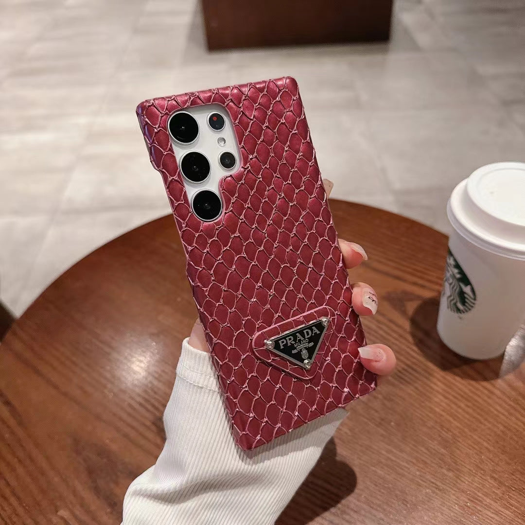 Stylische PR Handyhülle mit Schlangenprint für Samsung Galaxy