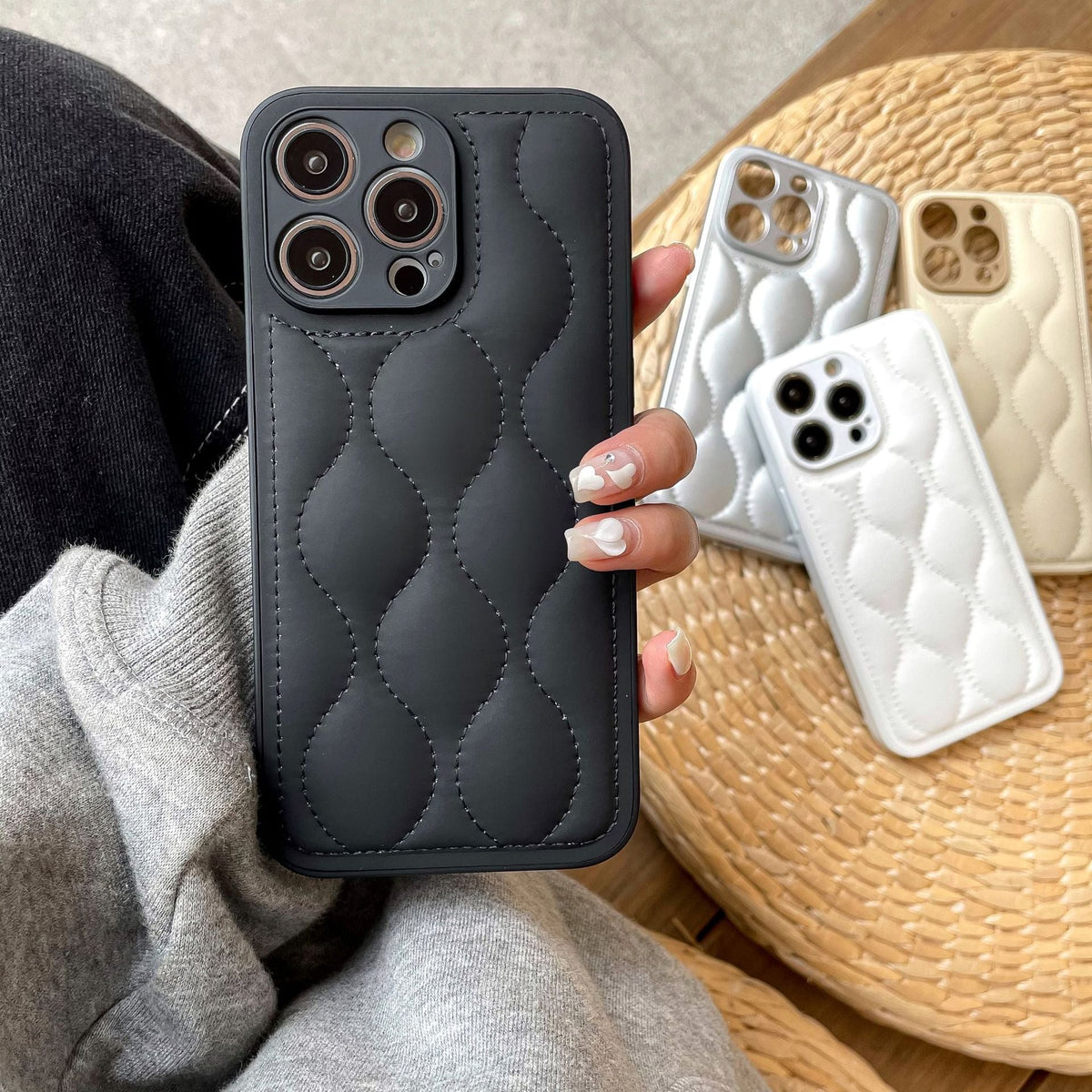 Luxury Puffer Air Phone Case For iPhone Series