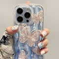 Wavy Fairy Butterfly Chain iPhone Case