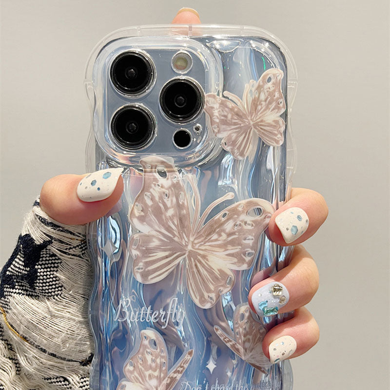 Wavy Fairy Butterfly Chain iPhone Case
