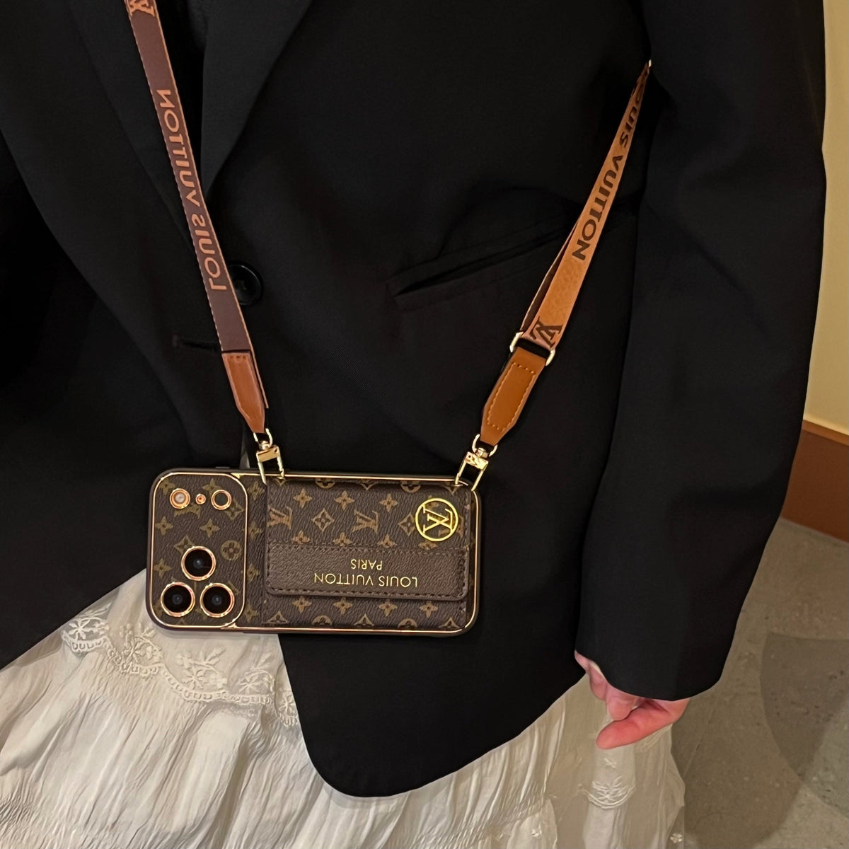 Custodia per telefono New Classic Luxury con porta carte (02)