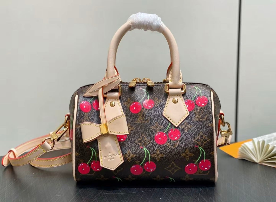 🌟 L- Cherry Keychain: Cute + Luxury, All in One 🍒✨
