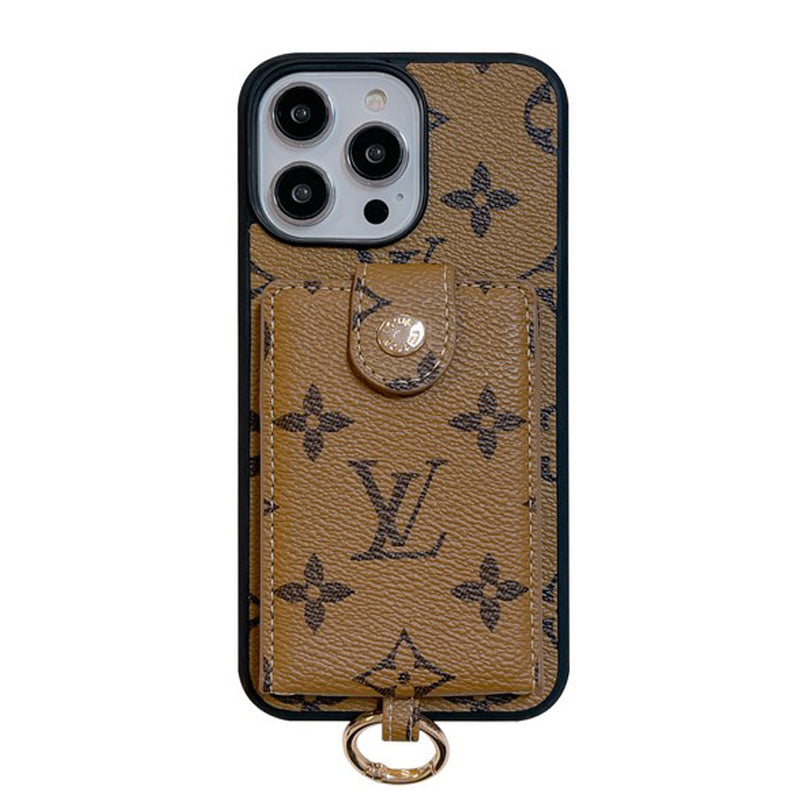 Luxus Kartenetui Klassische Farbe iPhone Hülle