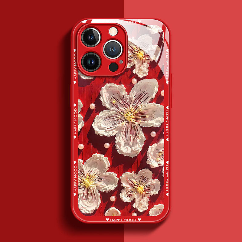 Oil Painting Flower iPhone Case