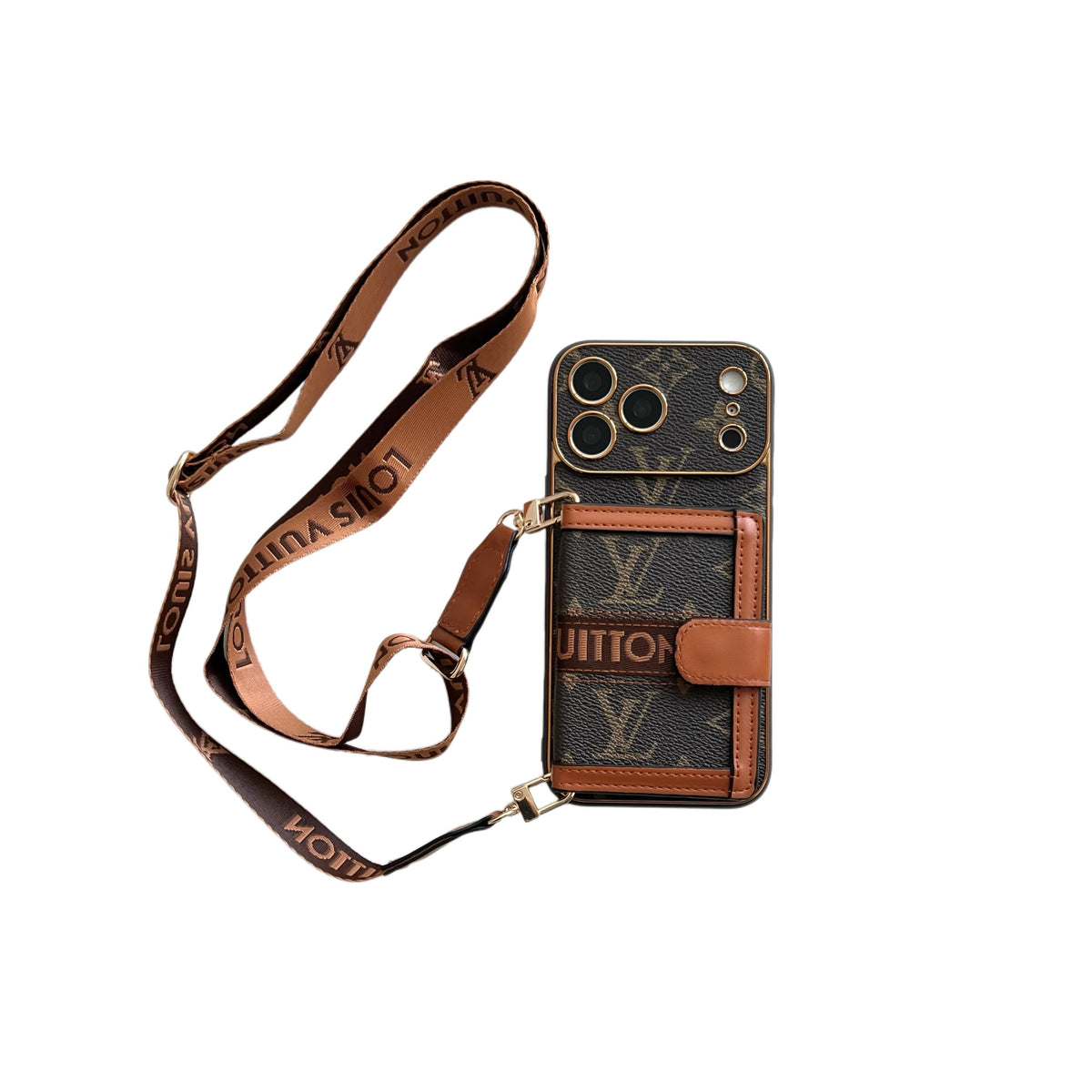 Luxury-Inspired Crossbody Wallet Phone Case | Premium Protective Phone Case