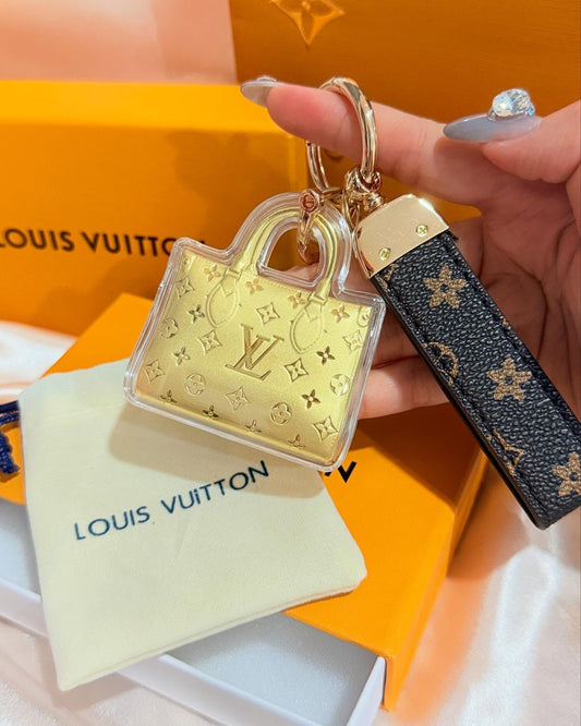 Schlüsselanhänger Gold Mini-Tasche