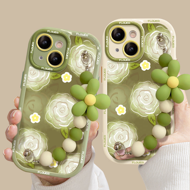 New Green Rose Bracelet iPhone Case