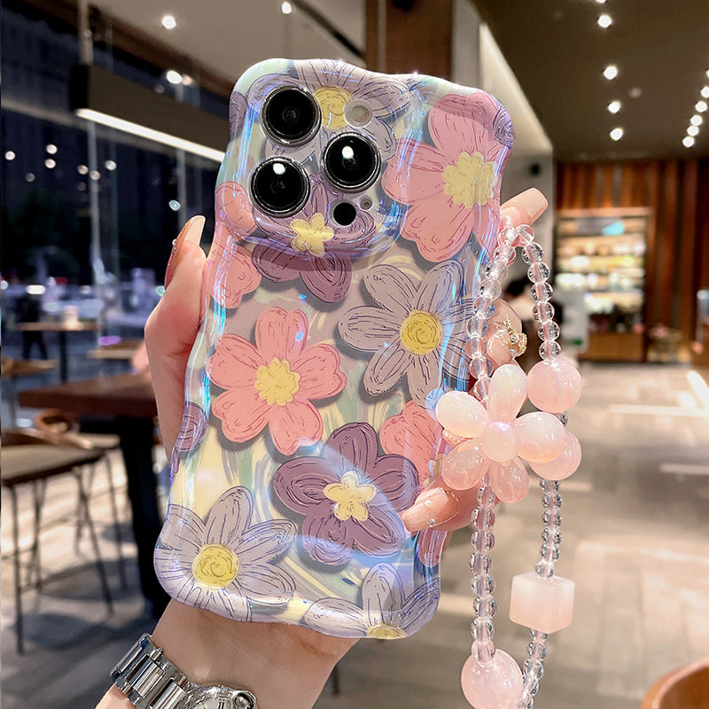 Gentle Oil Painting Flower iPhone Case
