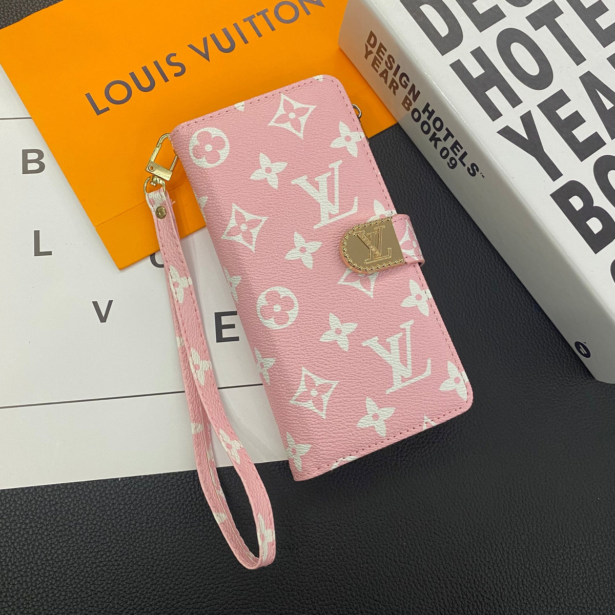 CUSTODIA PER CELLULARE SAMSUNG IN PELLE CON TELA MONOGRAM