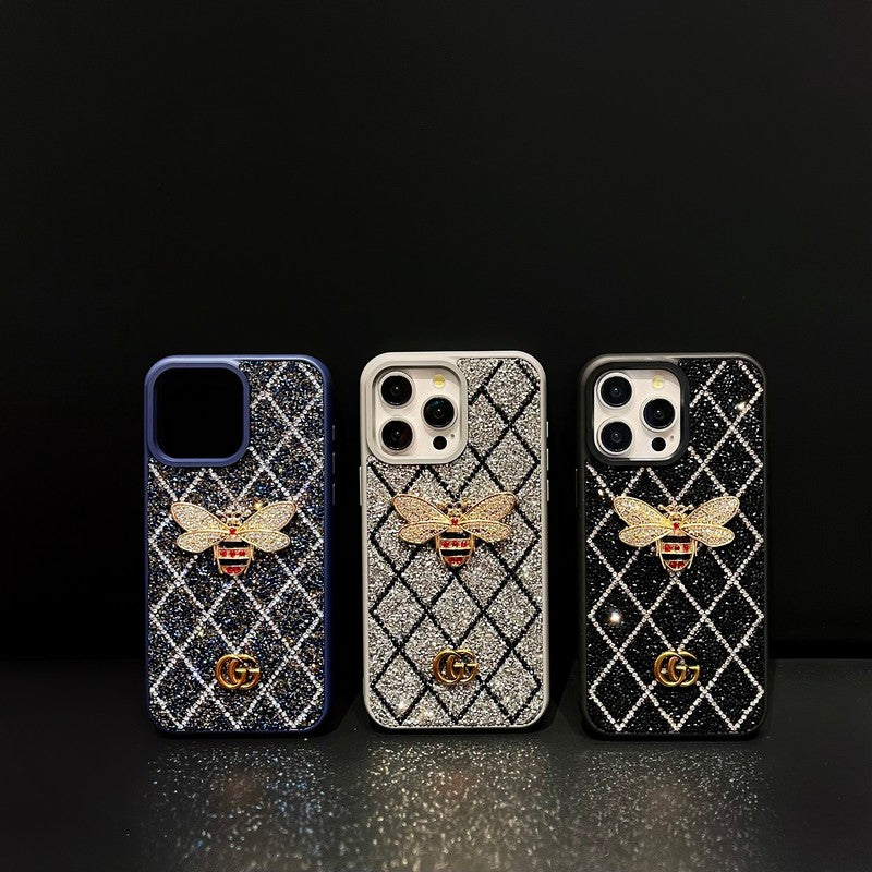 Premium Bee Diamond iPhone-Hülle
