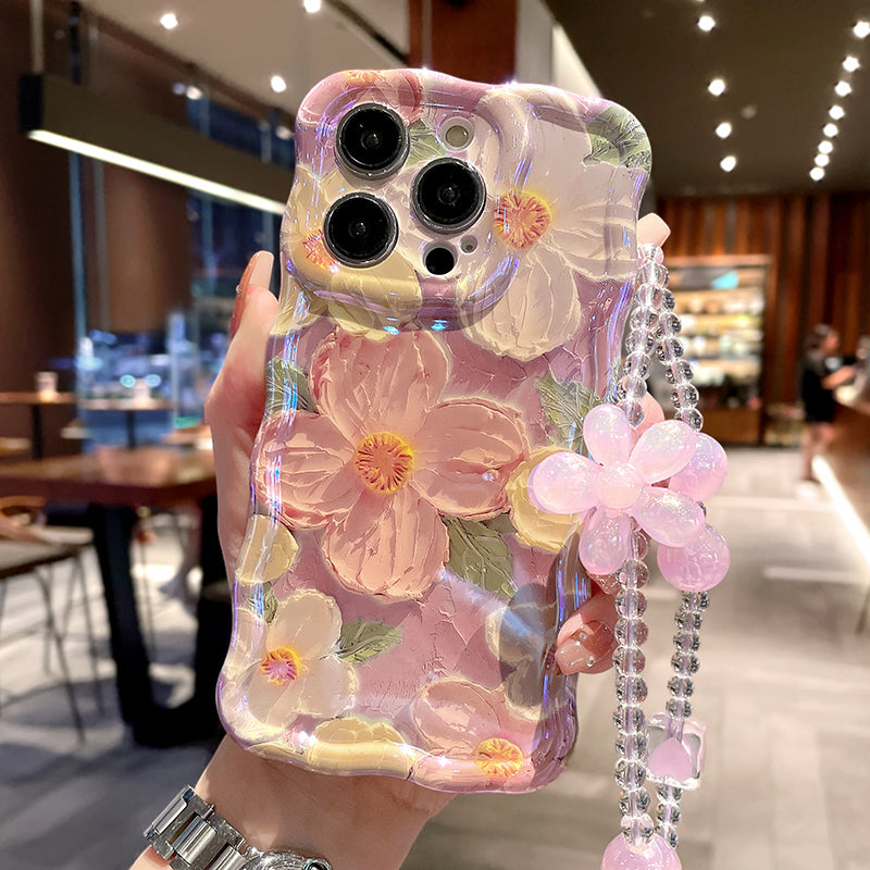 Gentle Oil Painting Flower iPhone Case