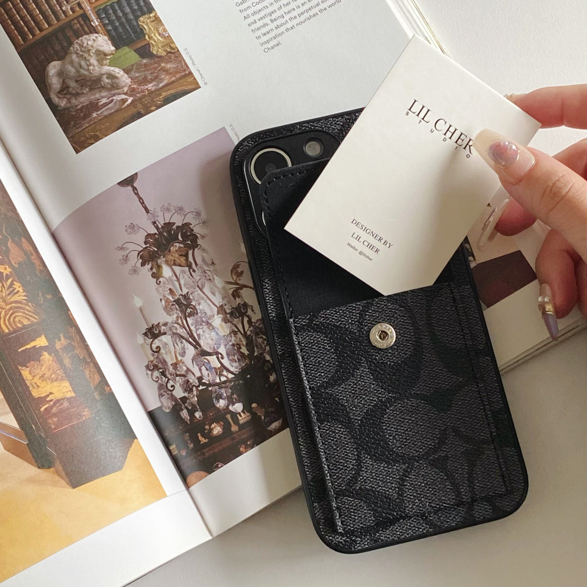 Classic iPhone Case With Wallet Black