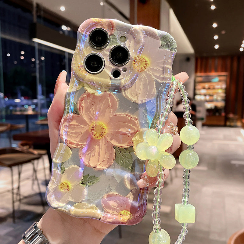 Gentle Oil Painting Flower iPhone Case