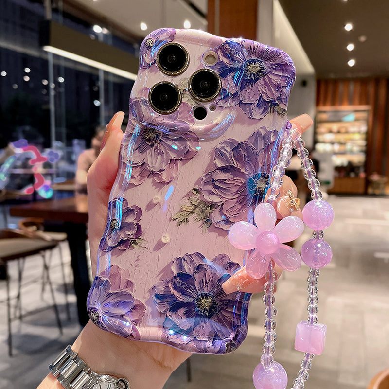Gentle Oil Painting Flower iPhone Case