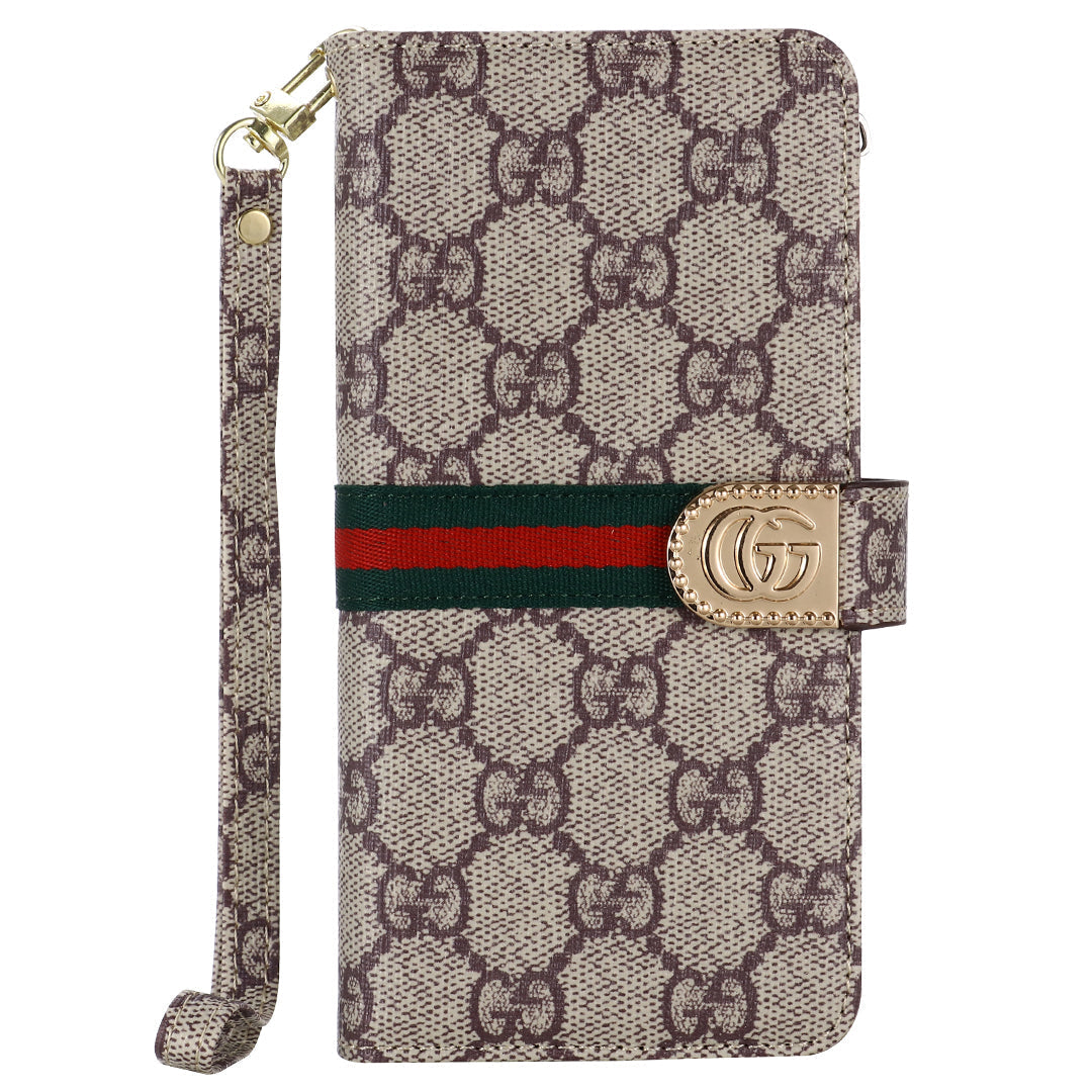 CUSTODIA PER CELLULARE SAMSUNG IN PELLE CON TELA MONOGRAM