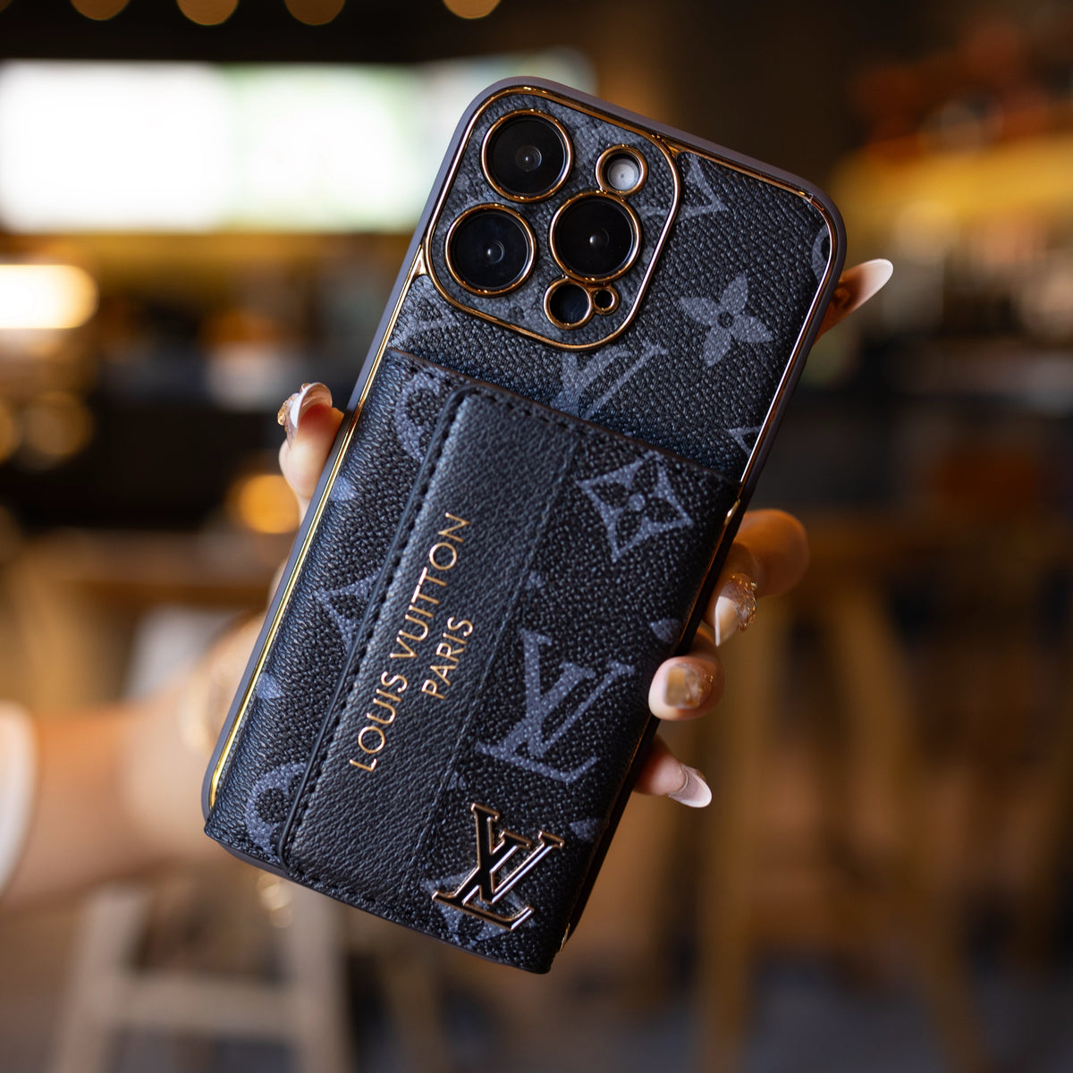 Custodia per telefono New Classic Luxury con porta carte (02)