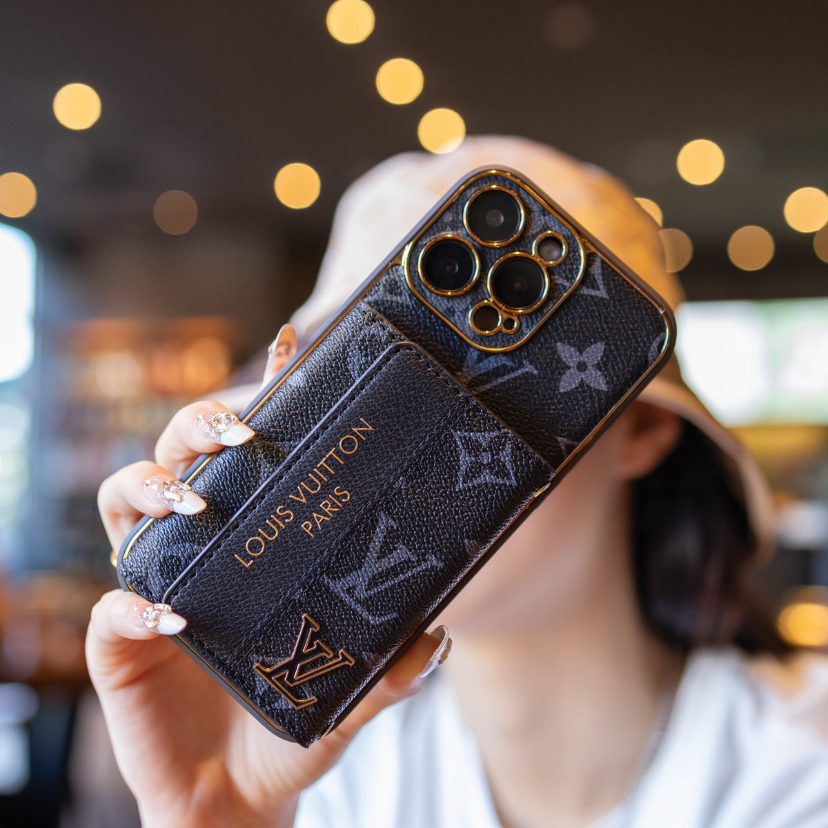 Custodia per telefono New Classic Luxury con porta carte (02)