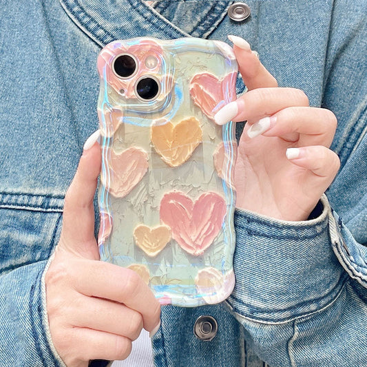 Oil painting Heart iPhone case