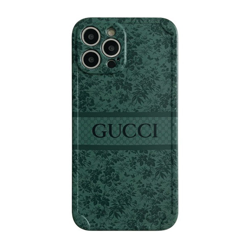 Grüne Premium-iPhone-Hülle mit Baum-Design