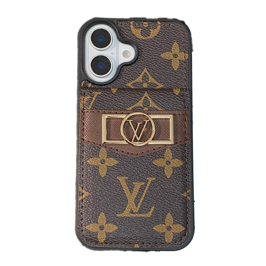Luxus Kartenetui Gold Logo iPhone Hülle