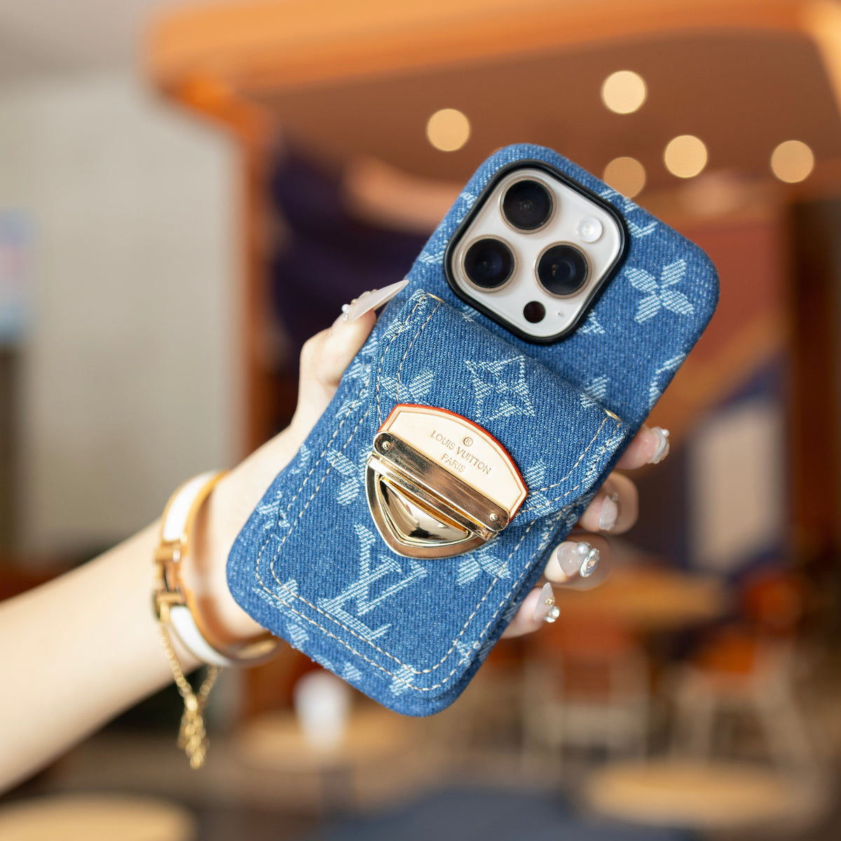 Neue klassische luxuriöse Kartenhalter-Handyhülle 06