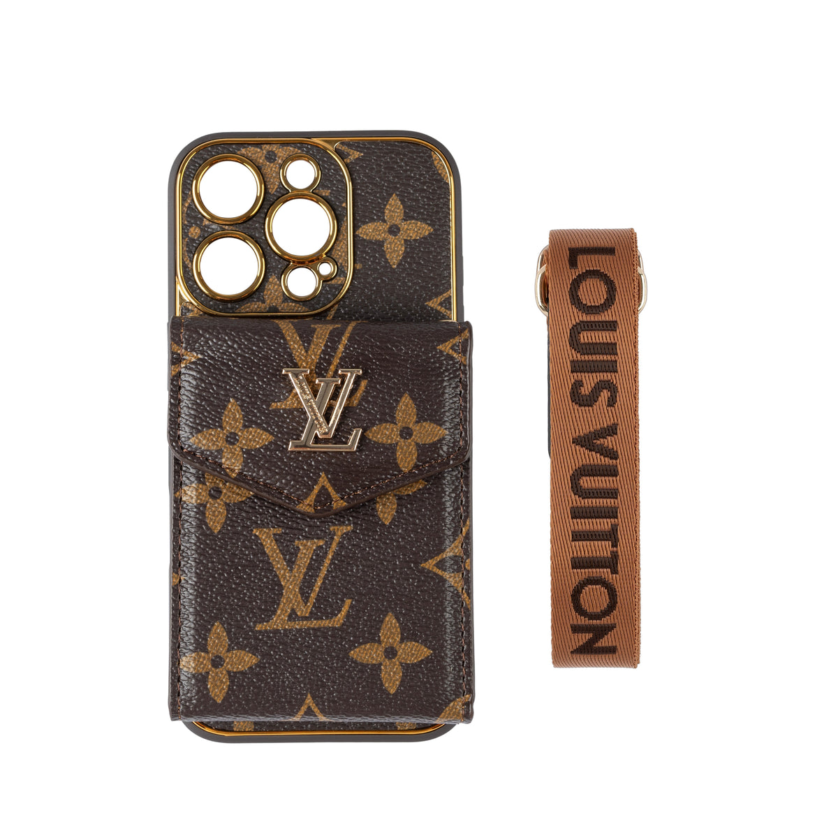 Custodia per iPhone con porta carte di lusso classico