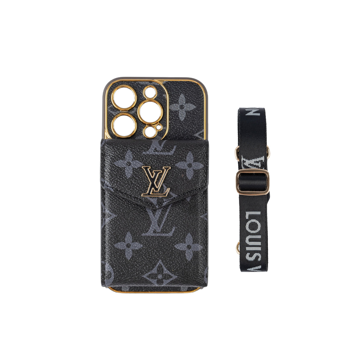 Custodia per iPhone con porta carte di lusso classico