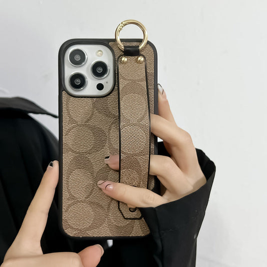 Klassische iPhone-Hülle mit Halterung Kaffee-SW240330