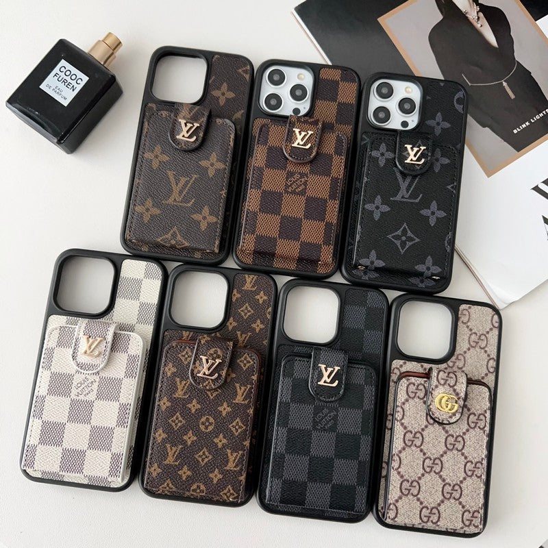 Luxuriöse klassische Kartenetui-iPhone-Hülle