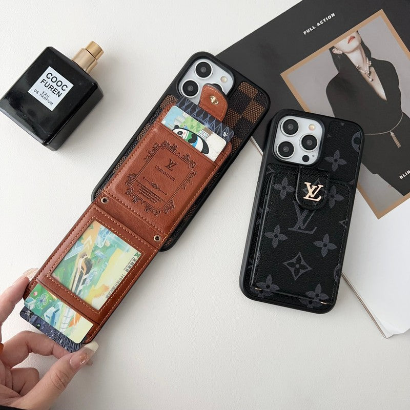 Luxuriöse klassische Kartenetui-iPhone-Hülle
