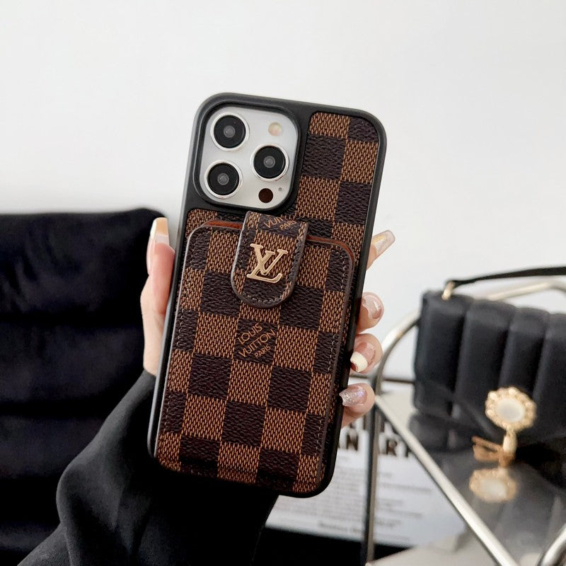 Luxuriöse klassische Kartenetui-iPhone-Hülle