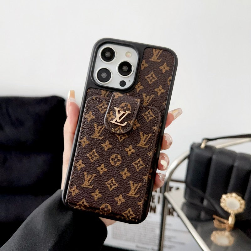Luxuriöse klassische Kartenetui-iPhone-Hülle