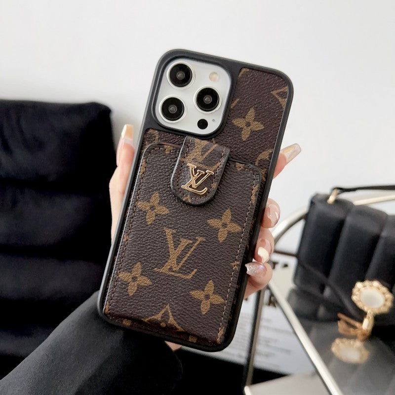 Luxuriöse klassische Kartenetui-iPhone-Hülle