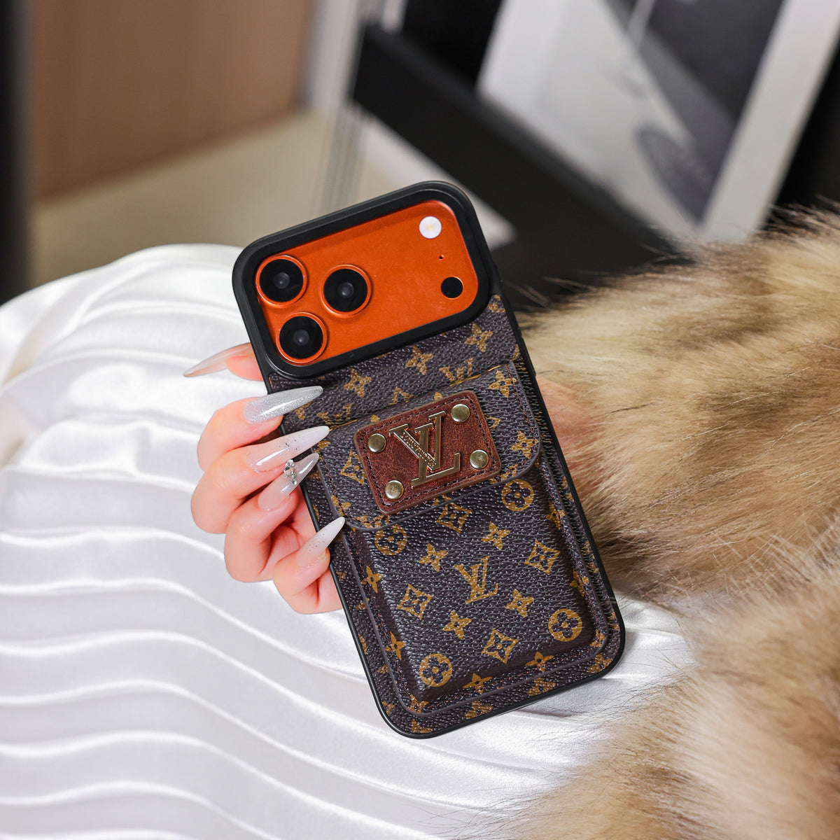 Custodia per telefono con portatessere New Classic Luxury 10