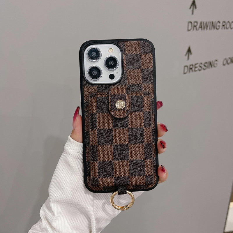 Luxus Kartenetui Klassische Farbe iPhone Hülle