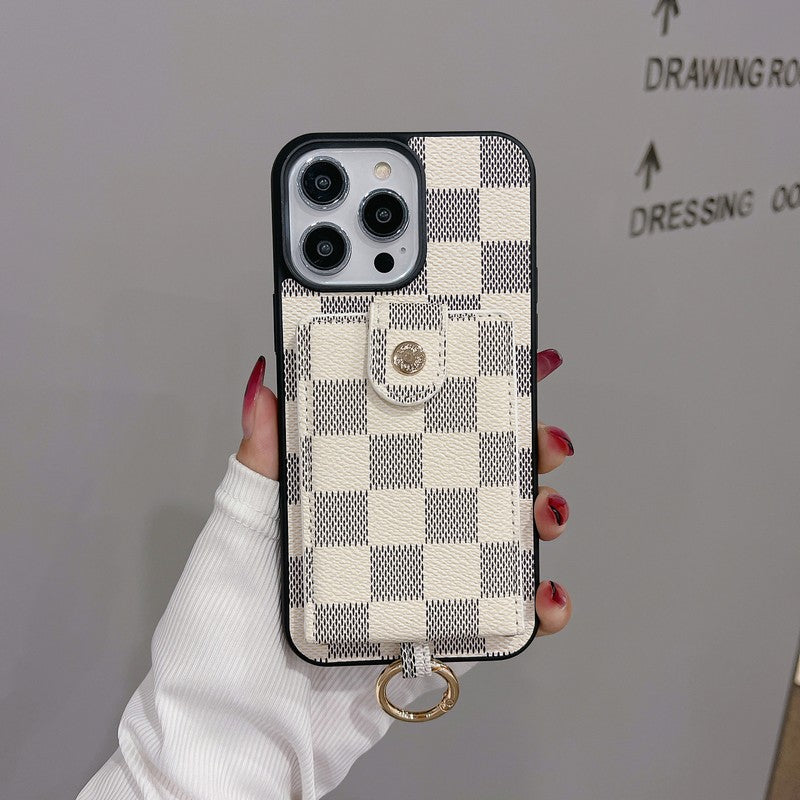 Luxus Kartenetui Klassische Farbe iPhone Hülle