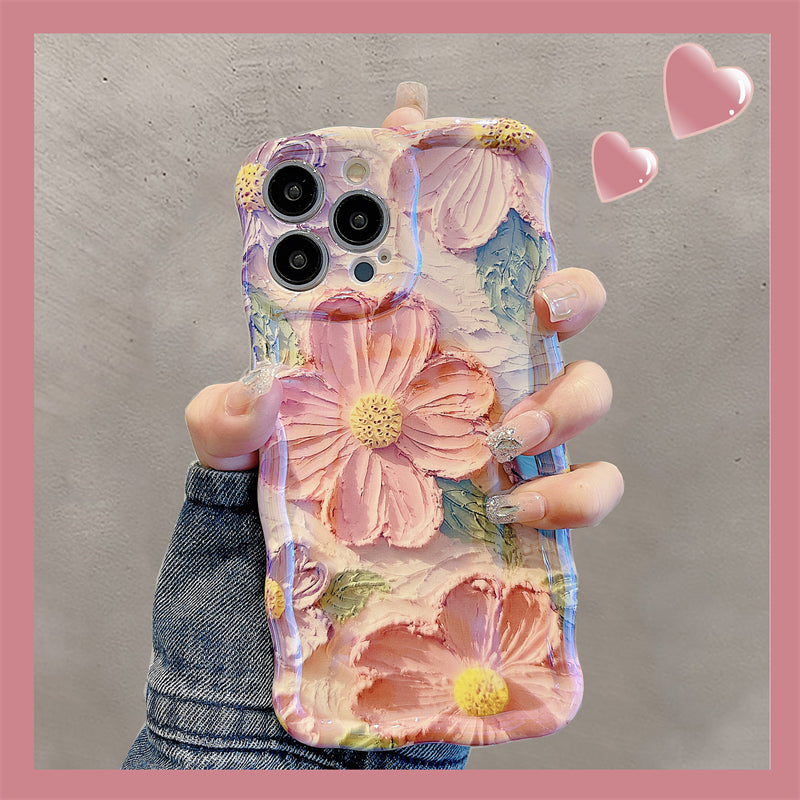 Französische Retro-Ölgemälde-Blumen-iPhone-Hüllen